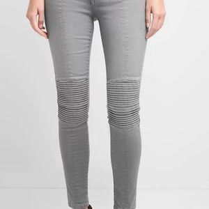 Gap Moto Skinny Jeans gray NWT